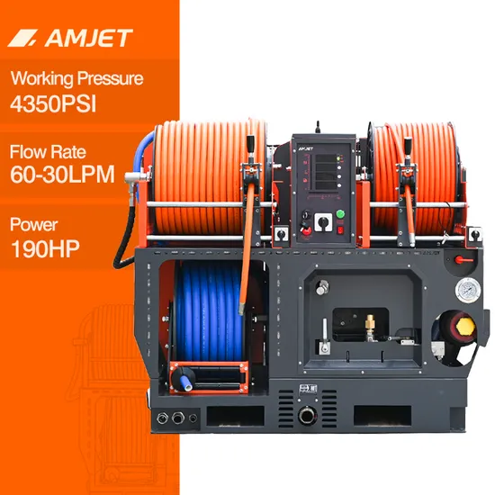 Amjet Ts3070 190HP 300bar High Pressure Sewer Jetting Machine